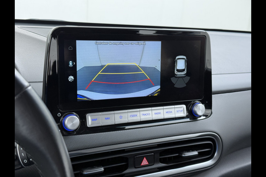 Hyundai Kona EV Comfort 64kWh FACELIFT SOH 100% Fase 3 Laden All-Season Banden Navi Ecc Adap.Cruise Camera Krell®-Audio Apple Carplay Android Keyless Subwoofer Led Lmv Rijstrooksensor Forward Collision-Avoidance Bluetooth 1e Eigenaar Origineel Nederlandse Auto
