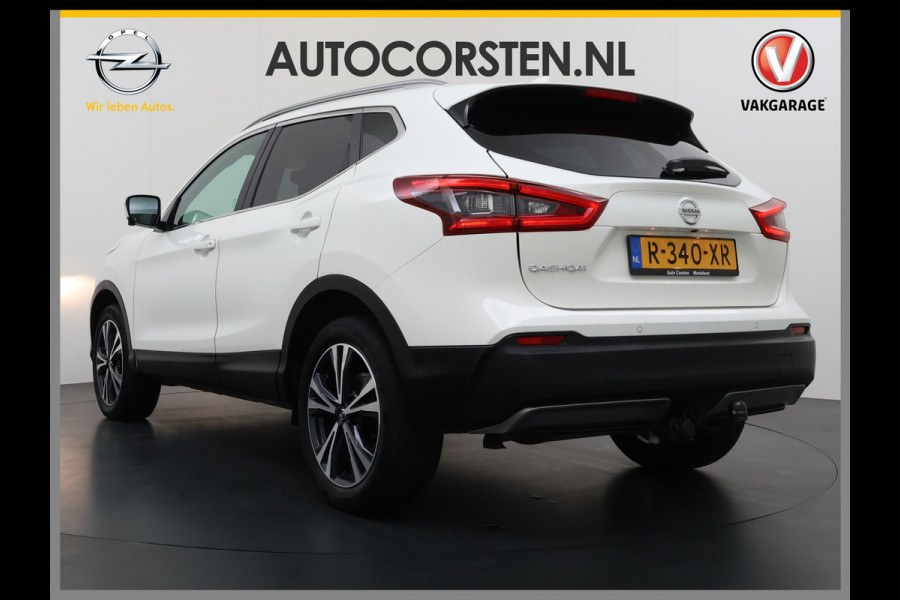 Nissan QASHQAI 1.3T 141PK Panoramadak Trekhaak 360°Camera Apple Carplay Android Auto Navio Ecc DIG-T N-Connecta Cruise control Dab Lmv 18" Bluetooth Led Verkeersbord detectie Regensensor Rijstrooksensor Keyless 1.300KG Trekgewicht Euro 6