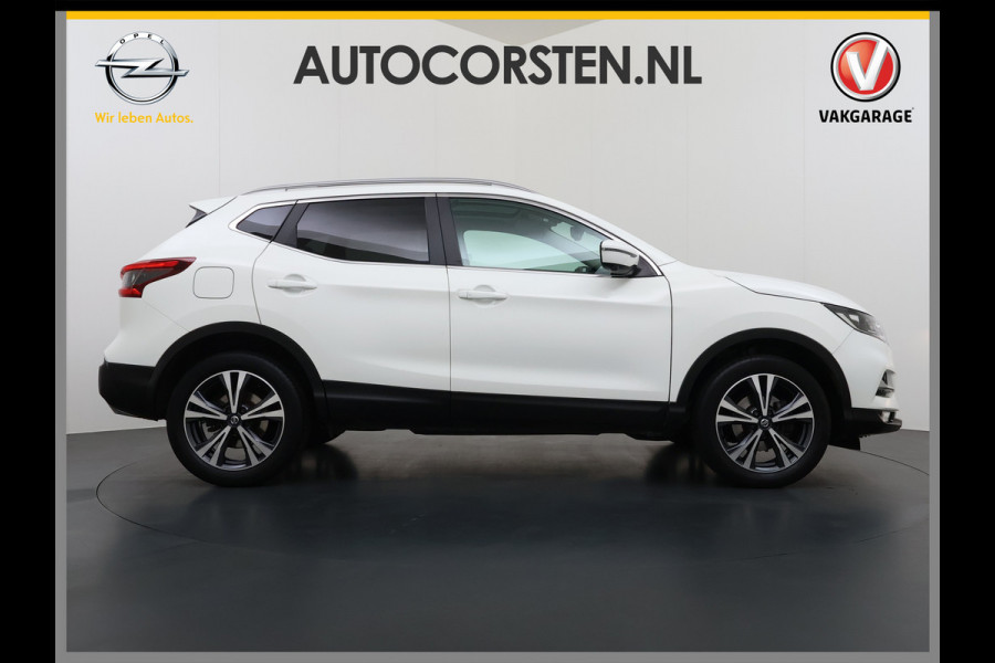 Nissan QASHQAI 1.3T 141PK Panoramadak Trekhaak 360°Camera Apple Carplay Android Auto Navio Ecc DIG-T N-Connecta Cruise control Dab Lmv 18" Bluetooth Led Verkeersbord detectie Regensensor Rijstrooksensor Keyless 1.300KG Trekgewicht Euro 6