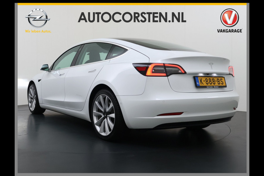 Tesla Model 3 RWD SR plus 325PK SOH 90% LFP Accu Lmv 19" AutoPilot Leder Panoramadak Adaptive-Cruise Camera's Elektr.-Stuur+Stoelen+Spiegels+G Navi LED DAB Voorverwarmen interieur via App Keyless One-Pedal-Drive 1e Eigenaar Origineel Nederlandse Auto Fabrieksgarantie op motor en accu tot 05-12-2028/160.000km