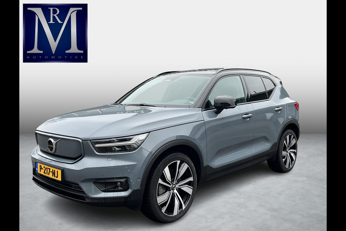 Volvo XC40 Recharge Pro | SOH 93% | PANORAMADAK | 360 CAMERA | ELEKTRISCHE STOELEN | STOEL- & STUURVERWARMING | ELEKTRISCHE TREKHAAK | HARMAN KARDON AUDIO | VOLVO DEALER ONDERHOUDEN | FULL OPTION | 1E EIGENAAR