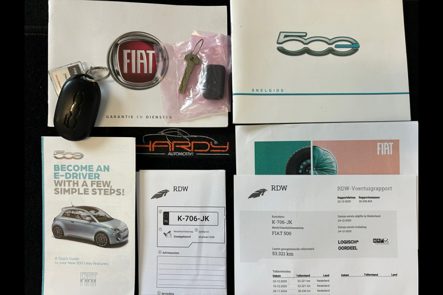 Fiat 500 Icon 42 kWh 91% SOH NL-AUTO RIJKLAARPRIJS!