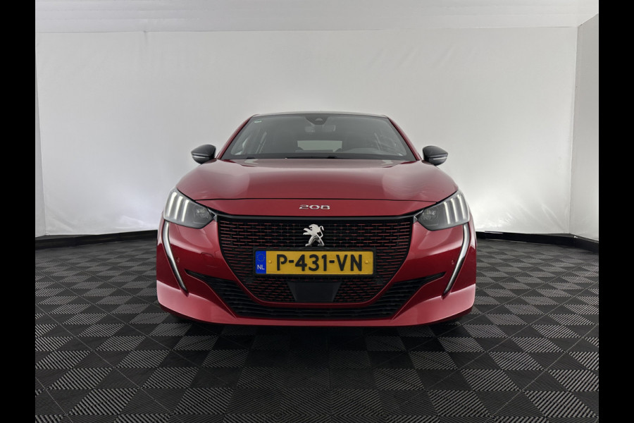 Peugeot e-208 EV GT Pack 50 kWh [ 3-Fase-11kW ] {SOH-88%] (INCL-BTW) *FULL-LED | DIGI-COCKPIT | BLINDSPOT | CAMERA | LEATHER-ALCANTARA | AMBIENTLIGHT | NAVI-FULLMAP | LANE-ASSIST | KEYLESS | DAB | CCS-FASTLOADER | HEATED-SPORTSEATS | 17''ALU*