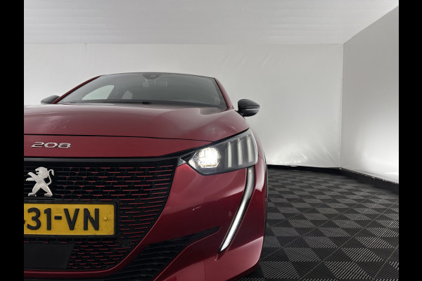 Peugeot e-208 EV GT Pack 50 kWh [ 3-Fase-11kW ] {SOH-88%] (INCL-BTW) *FULL-LED | DIGI-COCKPIT | BLINDSPOT | CAMERA | LEATHER-ALCANTARA | AMBIENTLIGHT | NAVI-FULLMAP | LANE-ASSIST | KEYLESS | DAB | CCS-FASTLOADER | HEATED-SPORTSEATS | 17''ALU*