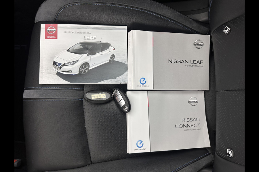 Nissan Leaf 3.Zero Limited Edition 62 kWh {SOH-92%} (INCL-BTW) Aut. *HEATPUMP | LEATHER | ADAPTIVE-CRUISE | FULL-LED | DIGI-COCKPIT | TOPVIEW | BOSE-AUDIO | KEYLESS | DAB+ | BLINDSPOT | ECC | PDC | HEATED-COMFORTSEATS | 17"ALU*