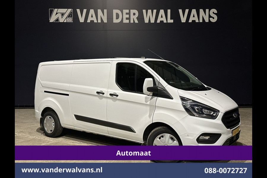 Ford Transit Custom 2.0 TDCI 131pk Automaat L2H1 Euro6 Airco | Xenon | Camera | Apple Carplay | LED | Adaptive Cruisecontrol | Trekhaak Android Auto, Stoelverwarming, Verwarmde voorruit, Dakdragers, Parkeersensoren, Bijrijdersbank, Achterklep