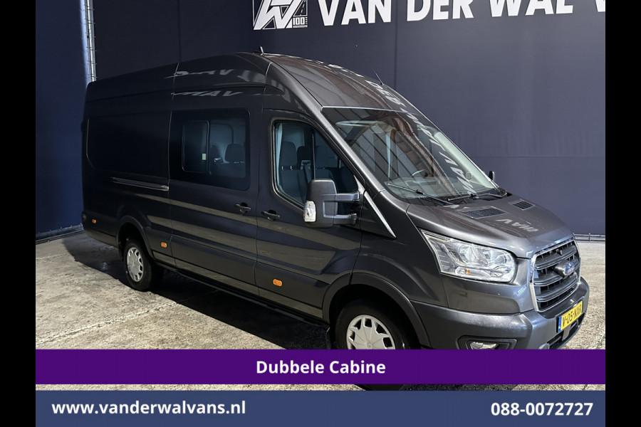 Ford Transit 2.0 TDCI 185pk L4H3 Dubbele Cabine Euro6 Airco | 6-Zits | Camera | Cruisecontrol Parkeersensoren, 2800kg trekvermogen