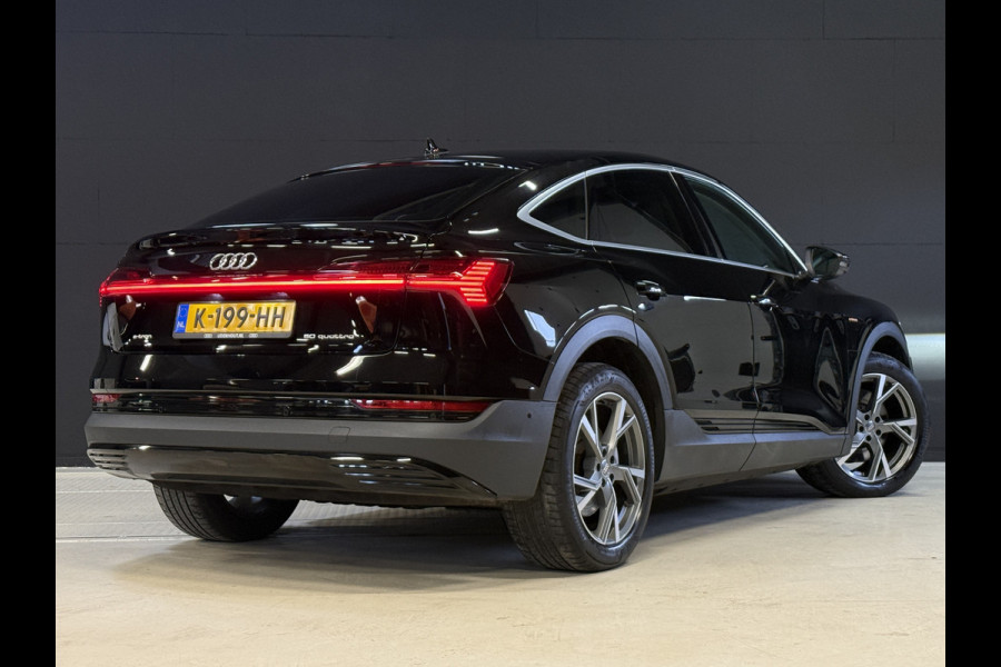 Audi e-tron Sportback 50 quattro edition 71 kWh | SoH 92% | Leder | Stoelverwarming | Navi | Luchtvering | Virtual Cockpit