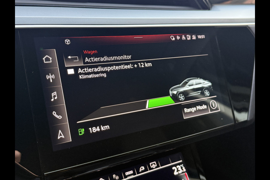 Audi e-tron Sportback 50 quattro edition 71 kWh | SoH 92% | Leder | Stoelverwarming | Navi | Luchtvering | Virtual Cockpit