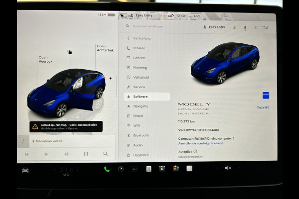 Tesla Model Y Long Range AWD 75 kWh Panoramadak | Wit leder!