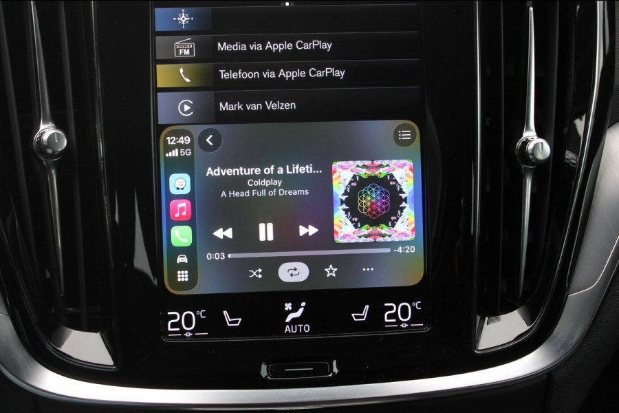 Volvo V60 B3 163PK Automaat Momentum Advantage Lederen bekleding / Apple Carplay / Cruise control / Stoelverwarming / Stuurwielverwarming / lichtmetalen velgen / Road Sign information