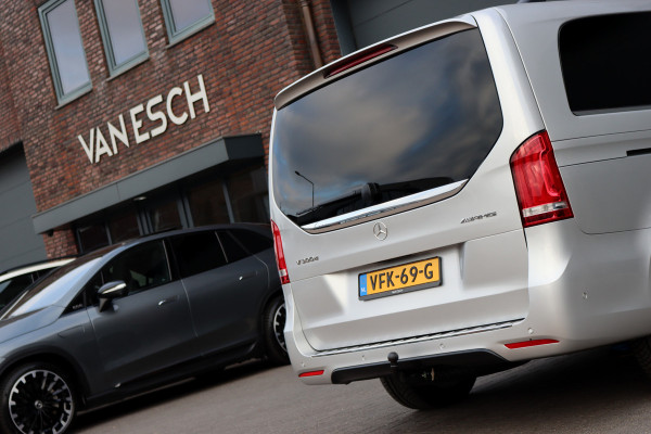 Mercedes-Benz V-Klasse 300d Extra Lang DC AMG Line | Avantgarde | Burmester | Trekhaak | Leder | Sfeerverlichting | Dodehoekassistent | Surround Camera | Spoorassistent | Stoelverwarming | Intelligent Light System |