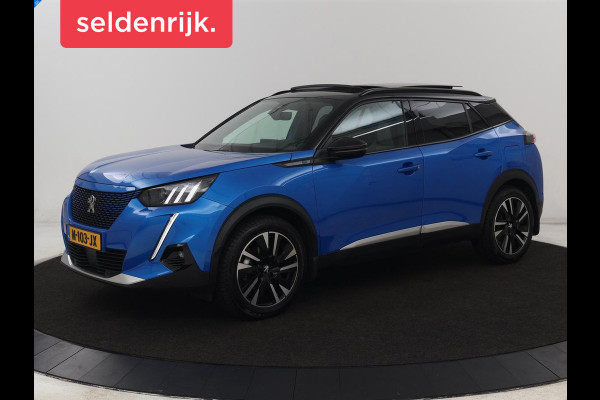 Peugeot e-2008 EV GT Pack 50 kWh | 3-Fase | Panoramadak | Stoelverwarming | Trekhaak | Adaptive cruise | Leder/Alcantara | Carplay | Keyless | Digital Cockpit | Navigatie | Full LED