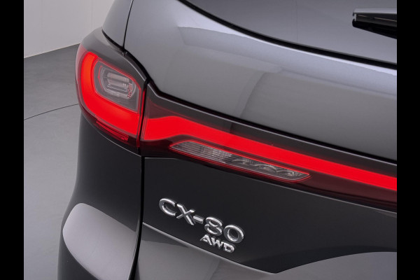 Mazda CX-80 2.5 e-SkyActiv PHEV Homura Plus 6p. 7 PERSOONS| ELEK. ACHTERKLEP | PANO| HEAD-UP | DODE HOEK| ADAPTIVE. CRUISE | ACHTERBANK VERWARMD |BOSE | SUPER COMPLEET!
