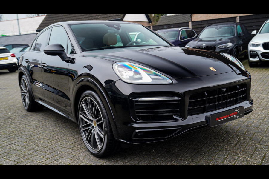 Porsche Cayenne Coupé 3.0 E-Hybrid Platinum Edition | Sport Design | Massage | Adaptieve cruise | Dealer onderhouden | 22 inch |