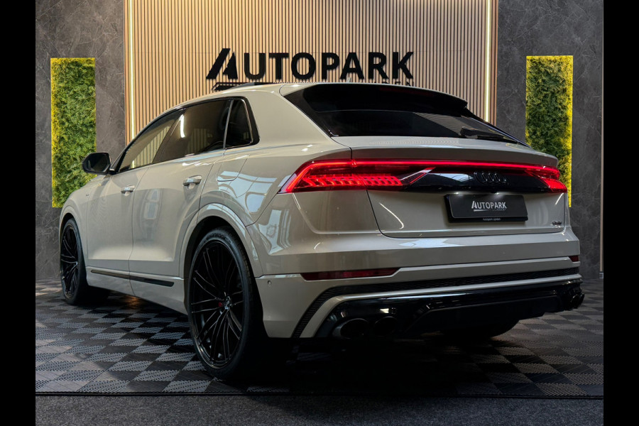 Audi Q8 55 TFSI e quattro |3X S Line|ABT|PANO|SOFTCLOSE|B&O|360CAM|DEALER ONDERHOUDEN| LUCHTVERING |23 INCH|PLUG IN|340PK|BOMVOL!