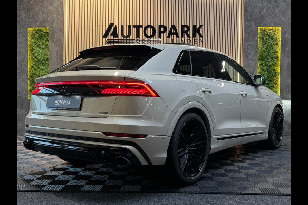 Audi Q8 55 TFSI e quattro |3X S Line|ABT|PANO|SOFTCLOSE|B&O|360CAM|DEALER ONDERHOUDEN| LUCHTVERING |23 INCH|PLUG IN|340PK|BOMVOL!
