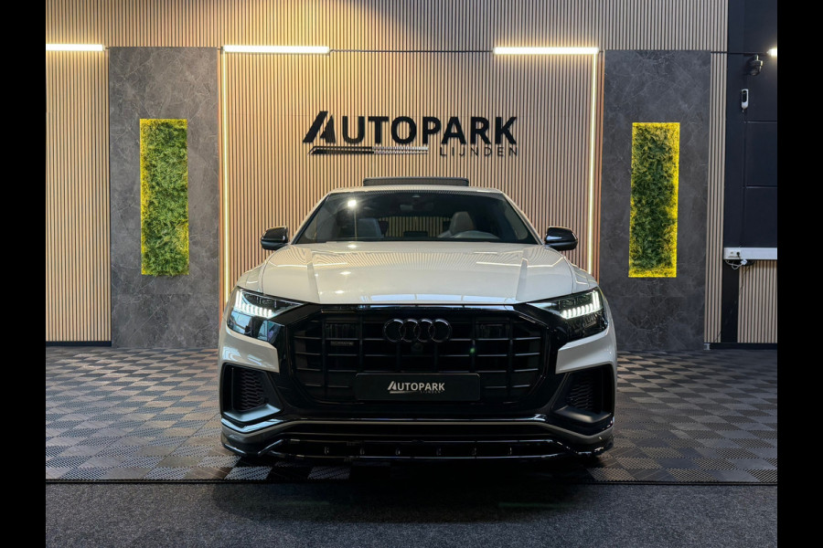 Audi Q8 55 TFSI e quattro |3X S Line|ABT|PANO|SOFTCLOSE|B&O|360CAM|DEALER ONDERHOUDEN| LUCHTVERING |23 INCH|PLUG IN|340PK|BOMVOL!
