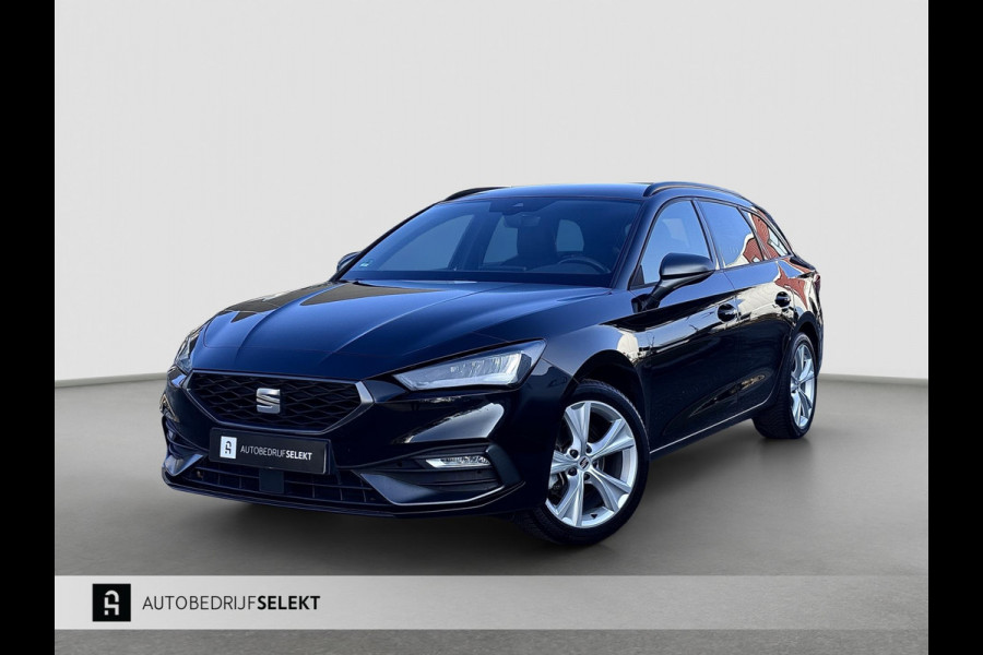 Seat Leon Sportstourer 1.0 eTSI FR | Carplay | Virtual | DAB+ | Navi | Sfeerverlichting | Dealer onderhouden | Allseason banden
