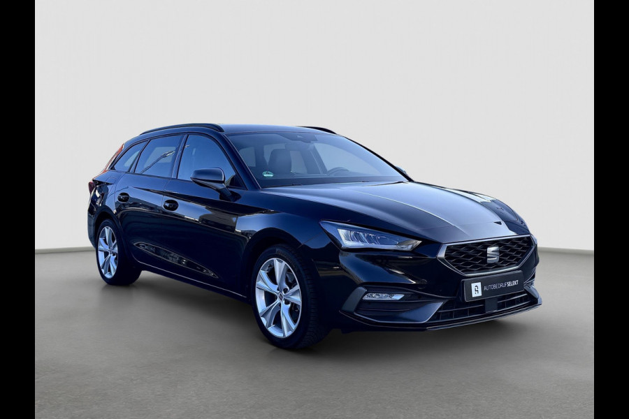 Seat Leon Sportstourer 1.0 eTSI FR | Carplay | Virtual | DAB+ | Navi | Sfeerverlichting | Dealer onderhouden | Allseason banden