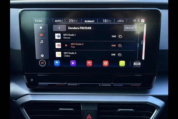 Seat Leon Sportstourer 1.0 eTSI FR | Carplay | Virtual | DAB+ | Navi | Sfeerverlichting | Dealer onderhouden | Allseason banden