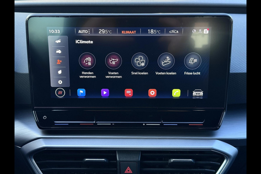 Seat Leon Sportstourer 1.0 eTSI FR | Carplay | Virtual | DAB+ | Navi | Sfeerverlichting | Dealer onderhouden | Allseason banden