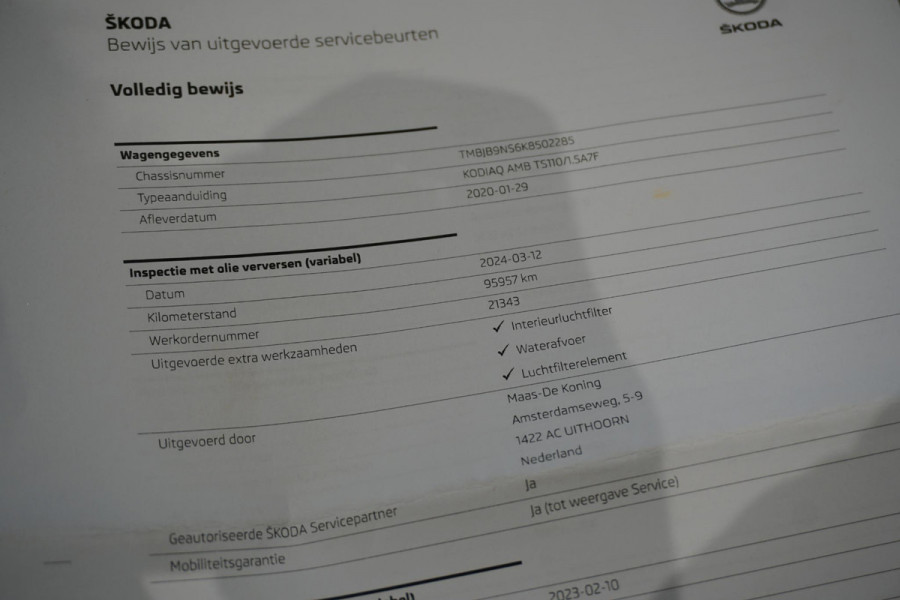 Škoda Kodiaq 1.5 TSI Black Edition 7p. + DEALER ONDERHOUDEN / PANO / DODEHOEK DETECTIE