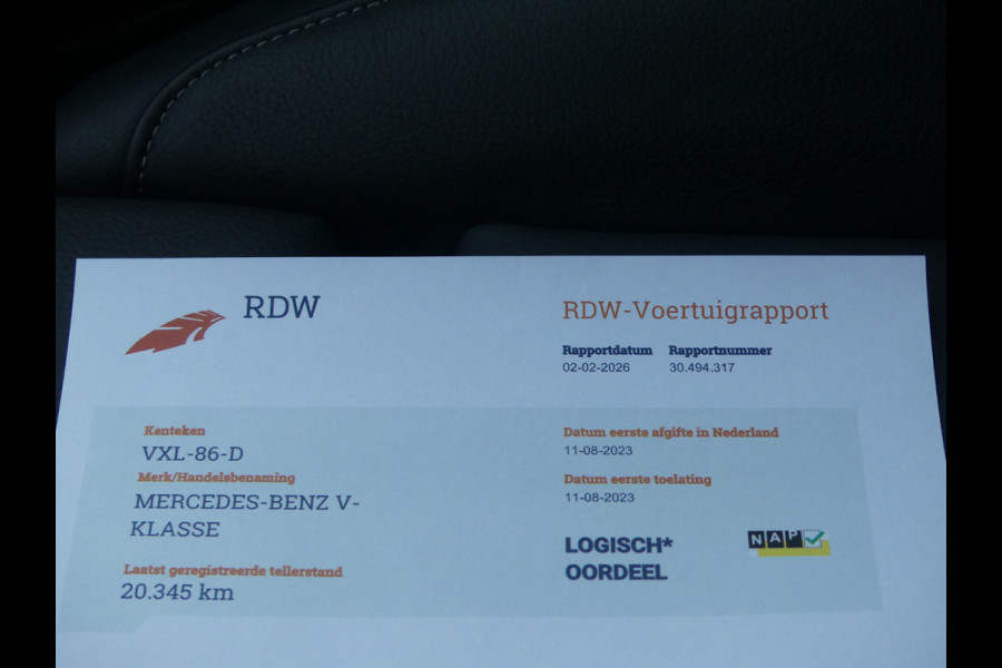 Mercedes-Benz V-Klasse 300d Extra Lang AMG Dubbel Cabine Adaptive cruise Sfeerverlichting