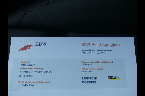 Mercedes-Benz V-Klasse 300d Extra Lang AMG Dubbel Cabine Adaptive cruise Sfeerverlichting