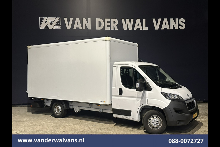 Peugeot Boxer 2.2 BlueHDi 141pk Bakwagen Laadklep Euro6 Airco | 1055kg laadvermogen | Cruisecontrol Bijrijdersbank.