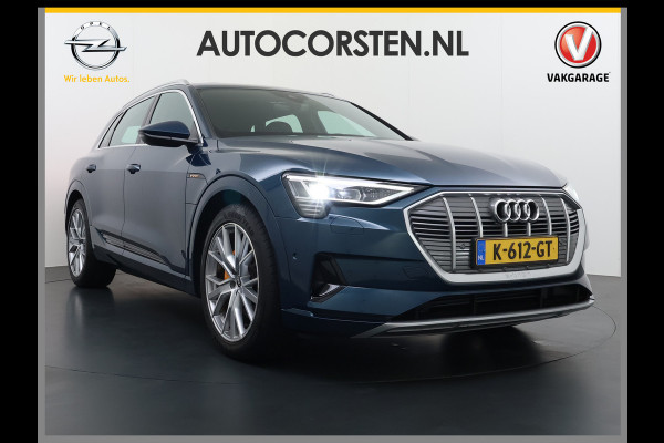 Audi e-tron 55 Quattro 95kWh Camera Panoramadak Adap.Cruise Trekhaak Navi Ecc Leder Business Edition Plus SOH 91% Elek.Stoelen+Verwarmd Keyless Rijstrooksensor AWD 4WD Elek.Achterklep 1e Eigenaar Origineel Nederlandse Auto Dealeronderhouden