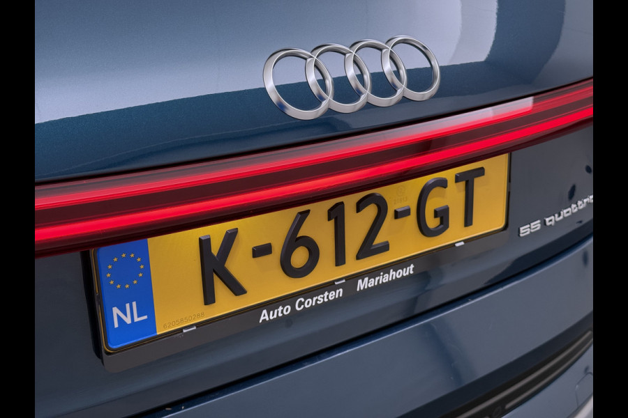 Audi e-tron 55 Quattro 95kWh Camera Panoramadak Adap.Cruise Trekhaak Navi Ecc Leder Business Edition Plus SOH 91% Elek.Stoelen+Verwarmd Keyless Rijstrooksensor AWD 4WD Elek.Achterklep 1e Eigenaar Origineel Nederlandse Auto Dealeronderhouden