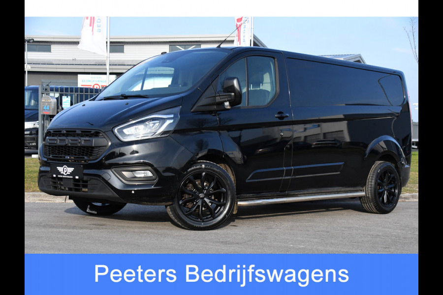 Ford Transit Custom 300 2.0 TDCI L2H1 Limited Black Edition Camera, Cruise, Carplay, Stoelverwarming, Xenon, 170pk, Sensoren, Uniek!