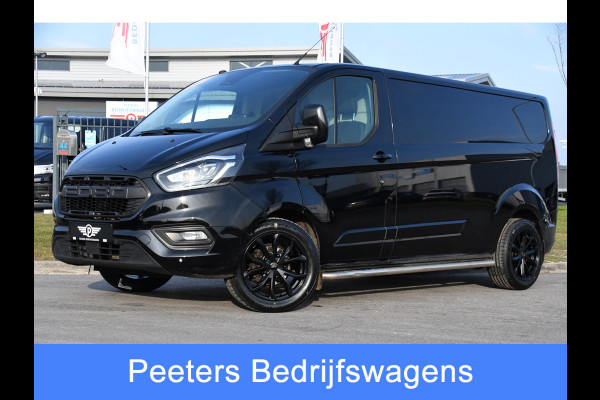 Ford Transit Custom 300 2.0 TDCI L2H1 Limited Black Edition Camera, Cruise, Carplay, Stoelverwarming, Xenon, 170pk, Sensoren, Uniek!