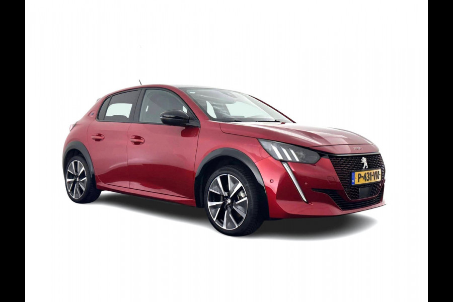 Peugeot e-208 EV GT Pack 50 kWh [ 3-Fase-11kW ] {SOH-88%] (INCL-BTW) *HEATPUMP | FULL-LED | DIGI-COCKPIT | BLINDSPOT | CAMERA | LEATHER-ALCANTARA | AMBIENTLIGHT | NAVI-FULLMAP | LANE-ASSIST | KEYLESS | DAB | CCS-FASTLOADER | HEATED-SPORTSEATS | PRIV