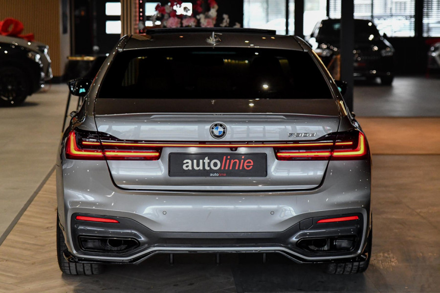 BMW 7 Serie 730d M-Sport. Pano, Softclose, HUD, Luchtv, 360, Keyless, Aero, Hifi, CarPlay, Sfeer!