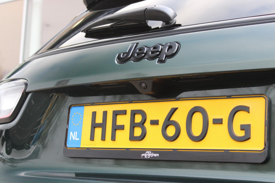 Jeep Compass 1.5T 145PK e-Hybrid NORTH STAR | SCHUIF/KANTEL DAK | UNIEKE KLEUR! "TECHNO GREEN" | WINTERPACK: STOEL/STUUR/PARKEERNSENSOREN/RUITENSPROEIER VERWARMBAAR | SAFETY PACK: 360° CAMERA/DODEHOEK BEWAKING/BUITENSPIEGELS MET INSTAPVERLICHTING | 10,1" TOUCHSCREEN MET NAVIGATIE/ADAPTIVE CRUISE CONTROL INCL LANE CENTERING ASSIST/VERKEERSBORDEN INFORMATIE/DRAADLOZE TELEFOONLADER/HANDSFREE ELEKTRISCH BEDIENBARE ACHTERKLEP | PREMIUM AUDIO SYSTEEM MET 9 SPEAKERS & SUBWOOVER "ALPINE" | KEYLESS ENTRY | DRAADLOZE APPLE CARPLAY/ANDROID AUTO | 18" LICHTMETALEN VELGEN | TWO TONE ZWART DAK |