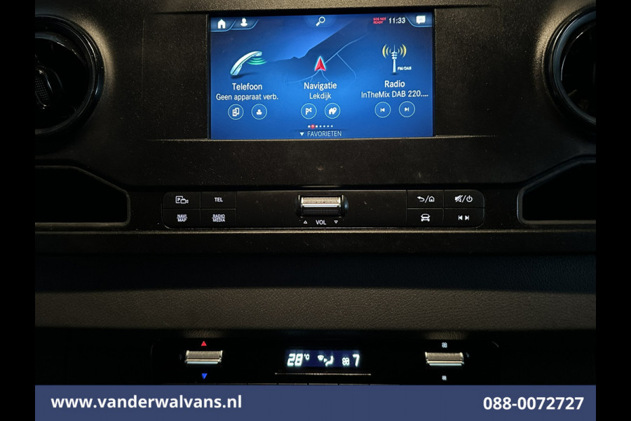 Mercedes-Benz Sprinter 317 CDI 170pk L3H2 Euro6 Airco | Camera | Navigatie | Apple Carplay | Chauffeursstoel Android Auto, Bijrijdersbank