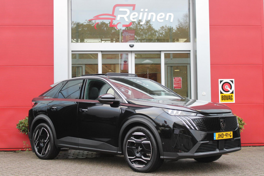 Peugeot 3008 1.6 plug-in Hybrid 195 GT **NIEUW** | NAPPA LEDEREN BEKLEDING DONKERGRIJS | PANORAMISCH SCHUIF/KANTEL DAK | FOCAL AUDIO SYSTEM | TREKHAAK MET AFNEEMBARE KOGEL | ELEKTRISCH BEDIENBARE VOORSTOELEN MET GEHEUGEN/MASSAGE FUNCTIE | STOEL VENTILATIE | STOEL/STUUR VERWARMING | NAVIGATIE | DRAADLOZE APPLE CARPLAY/ANDROID AUTO | FULL LED MATRIX KOPLAMPEN | 20" LICHTMETALEN VELGEN | ELEKTRISCH BEDIENBARE ACHTERKLEP | SFEER VERLICHTING | 360° CAMERA | DODEHOEK DETECTIE | KEYLESS ENTRY/START | 7,4KW ONBOARD CHARGER |