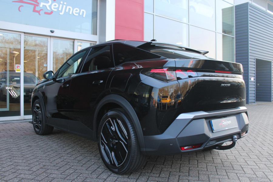 Peugeot 3008 1.6 plug-in Hybrid 195 GT **NIEUW** | NAPPA LEDEREN BEKLEDING DONKERGRIJS | PANORAMISCH SCHUIF/KANTEL DAK | FOCAL AUDIO SYSTEM | TREKHAAK MET AFNEEMBARE KOGEL | ELEKTRISCH BEDIENBARE VOORSTOELEN MET GEHEUGEN/MASSAGE FUNCTIE | STOEL VENTILATIE | STOEL/STUUR VERWARMING | NAVIGATIE | DRAADLOZE APPLE CARPLAY/ANDROID AUTO | FULL LED MATRIX KOPLAMPEN | 20" LICHTMETALEN VELGEN | ELEKTRISCH BEDIENBARE ACHTERKLEP | SFEER VERLICHTING | 360° CAMERA | DODEHOEK DETECTIE | KEYLESS ENTRY/START | 7,4KW ONBOARD CHARGER |