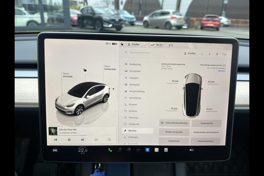 Tesla Model Y Long Range AWD 75 kWh SOH 96% | AUTOPILOT|  TESLA GARANTIE OP DE HOOGVOLTACCU EN AANDRIJFLIJN TOT 2030 of 192.000KM | STOEL + STUURVERWARMING| ACHTERBANK VERWARMD