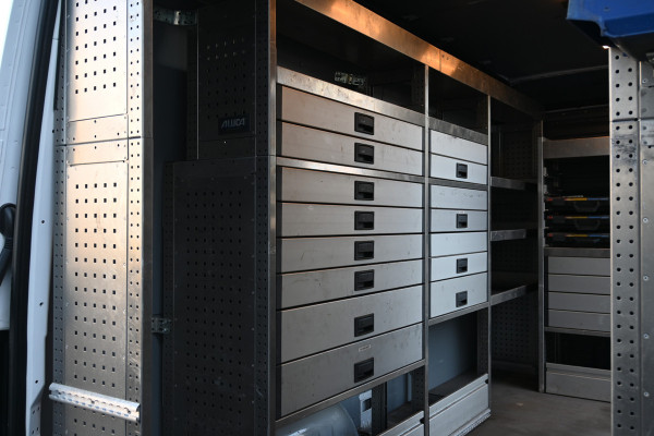 Mercedes-Benz Sprinter 317 CDI L2H2 Werkplaats inrichting, Geveerde stoel, Standkachel