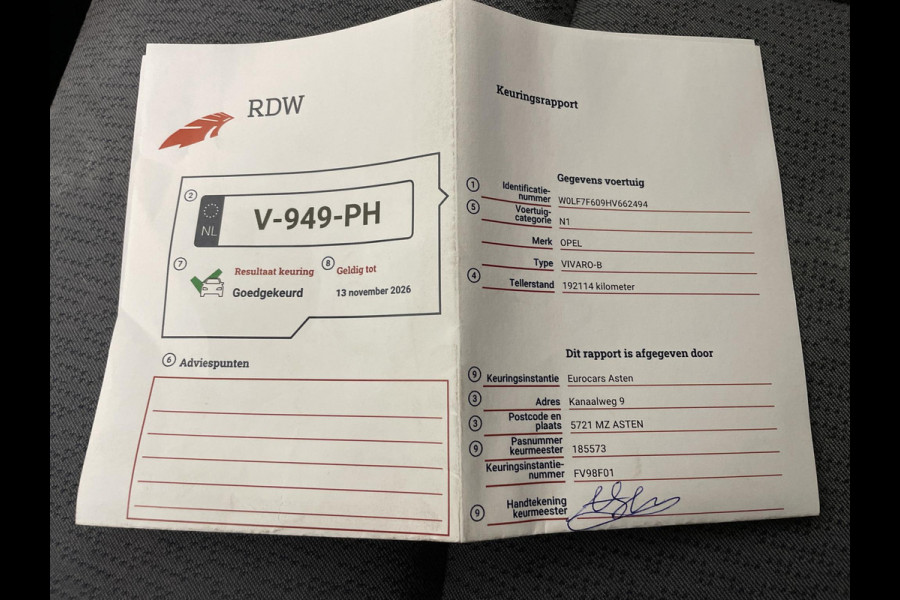 Opel Vivaro 1.6 CDTI L2H1 Dubbele Cabine Edition Dubbele Cabine Navi Airco Bluetooth Schuifdeur 6-Zits APK t/m 11-2026