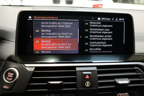 BMW X3 xDrive20i High Executive xLine Automaat / Live Cockpit Professional / Panoramadak / Wegklapbare Trekhaak / Sportstoelen Elektrisch Verstelbaar / Adaptieve LED-koplamp / Driving Assistant / Head-Up Display / 20 Inch / Stoelverwarming / Hifi / Chrome Line / DAB