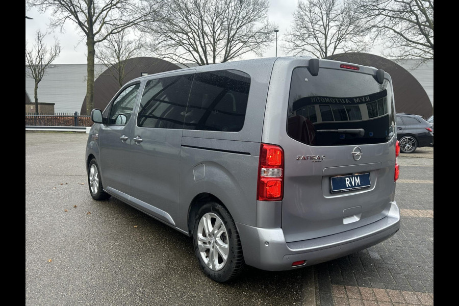 Opel Zafira-e Life 100 kW 75kWh Tourer M 6 PERSOONS| 3-FASE| ELEKTRISCHE ZIJDEUR| HEAD-UP DISPLAY| ELEK. STOELEN MET MEMORY| CAMERA| DEALER ONDERHOUDEN| DODE HOEK| LEDEREN BEKLEDING