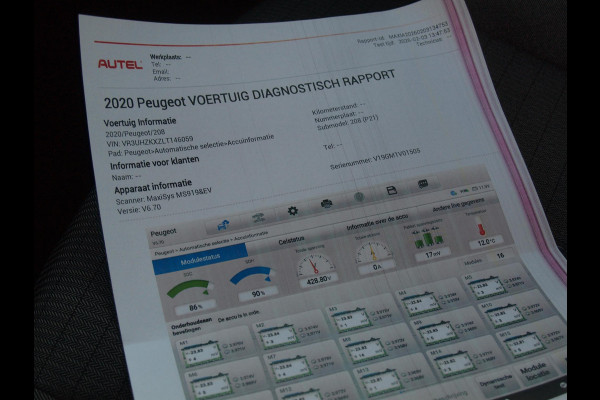 Peugeot e-208 EV Blue Lease Allure 50 kWh | SOH 90% | Camera | Apple Carplay | Cruise Control | NL-Auto |