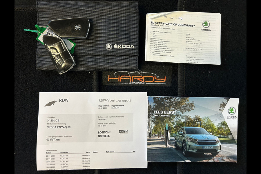 Škoda ENYAQ iV 80 SOH 93% Trekhaak Warmtepomp 1e Eig NL-Auto Rijklaarprijs!