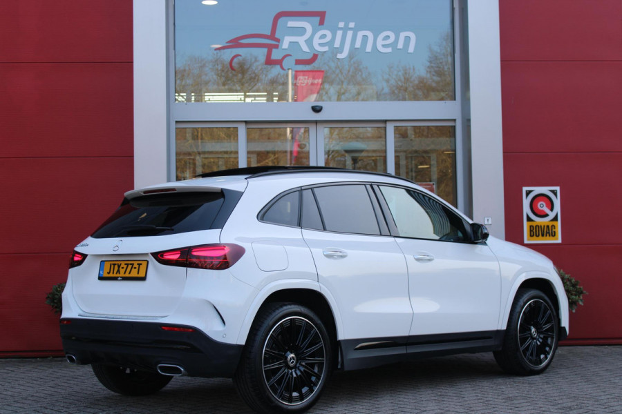 Mercedes-Benz GLA 250 e AMG LINE "NIEUW MODEL!" | PANORAMISCH SCHUIF/KANTEL DAK | SFEER VERLICHTING | ELEKTRISCH BEDIENBARE VOORSTOELEN MET GEHEUGENFUNCTIE EN "ZITKINEMATICA" | DRAADLOZE APPLE CARPLAY/ANDROID AUTO | NIGHT PAKKET: DAKRELING ZWART, ZIJRUITEN EN ACHTERRUITEN ZWART, LICHTMETALEN VELGEN 20" ZWART | HEAD UP DISPLAY | REALITY-NAVIGATIE  | 360° CAMERA | MULTI BEAM LED KOPLAMPEN | DODEHOEK DETECTIE | ADAPTIVE CRUISE CONTROL | KEYLESS GO | ELEKTRISCH BEDIENBARE ACHTERKLEP | DRAADLOZE TELEFOONLADER | SURROUND BURMESTER AUDIO | WINTERPAKKET: STUUR/STOEL VERWARMING |