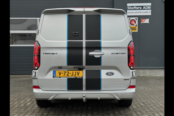 Ford Transit Custom 2.0 TDCI L2H1 Sport DC AWD 170pk | 2029 GARANTIE | Elek. Trekhaak 2500KG | Raptor | Digi Spiegel | 2x Schuif