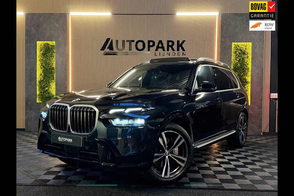 BMW X7 XDrive40i M-Sport|Softclose|Keyless|HUD|7Pers.|Skylounge|360 CAM|Dealer Onderhouden|Garantie 2028|Standkachel|